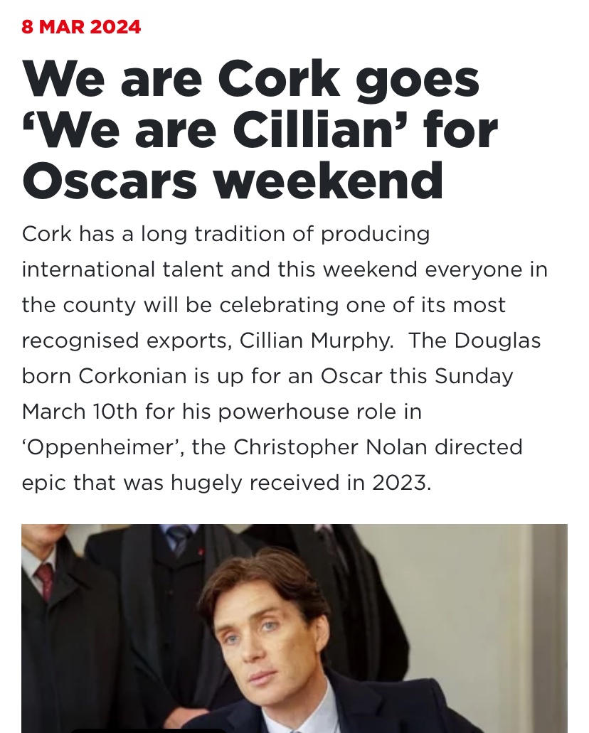 TDrisheen's tweet photo. Ah lads. This is a bit “we are Cringe”. And we say that as Cillian’s 12th biggest fans. https://t.co/6X3n238Hmn