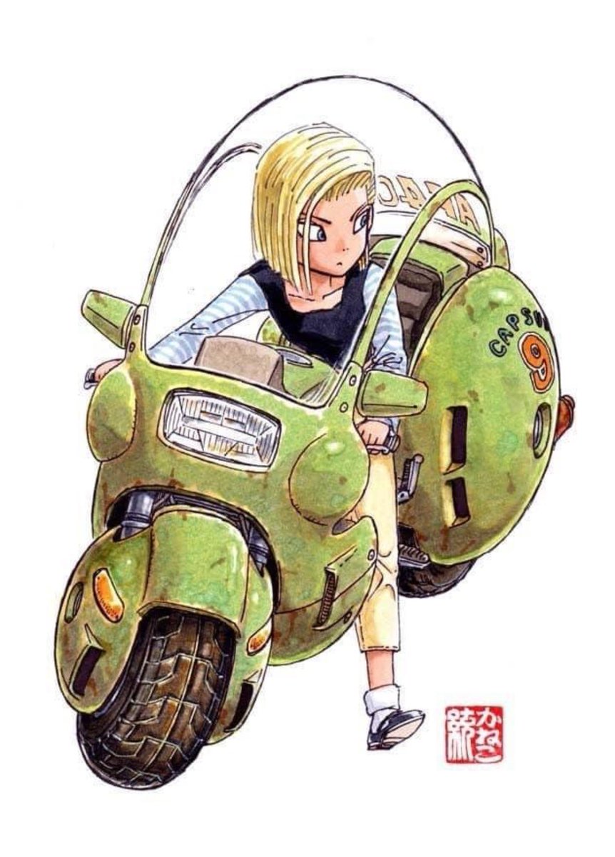 Akira Toriyama wasn’t just a character design genius, but also a master of vehicle design too. Here are some of my favorites (a thread)…🚗 💨