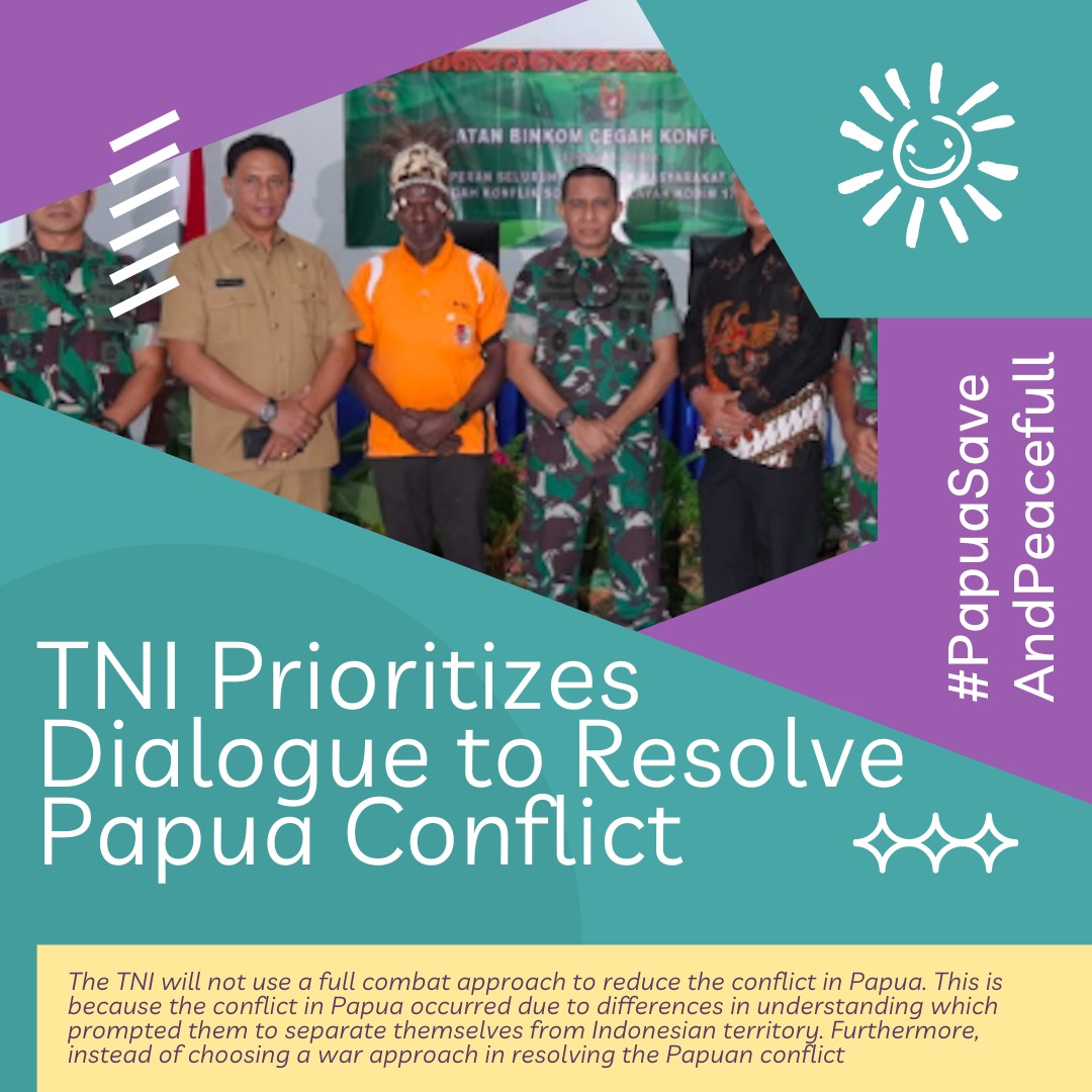 pancasilan1's tweet photo. Security forces will not use a full combat approach to reduce the conflict in Papua. But with a dialogical approach and more humane methods so that there are no casualties in the solution.
#Papua #PapuaIndonesia #TNIPolri #DialogicApproach #PapuaisSafeandPeaceful https://t.co/3OPKeRaL7y