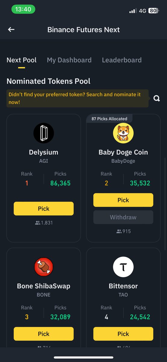 Babydoge: "Hey, I need each and every one of you to focus! We need the effort of every member for this crucial battle! Are you ready? The Babydoge family, let's unleash the most powerful Spirit Bomb together!"
#babydoge vote on binance  
binance.com/en/futures/next