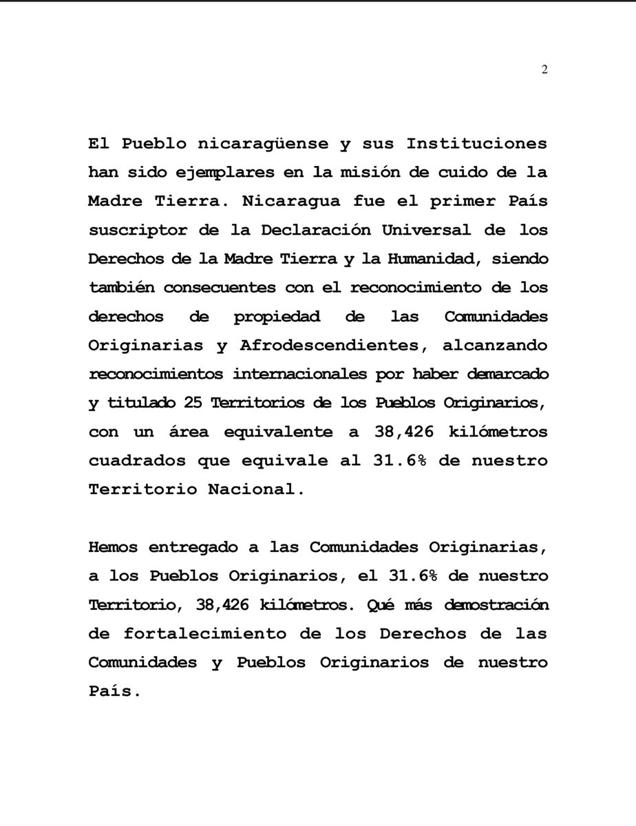 danilochang's tweet image. #NICARAGUA 
#NOTAPRENSA

Posición de Nicaragua ante la Agresion del Secretariado General del Fondo Verde del Clima al cancelar el programa Bioclima. 

#Bioclima
#FondoVerde 
#PueblosOriginarios 
#PueblosAfrodescendientes