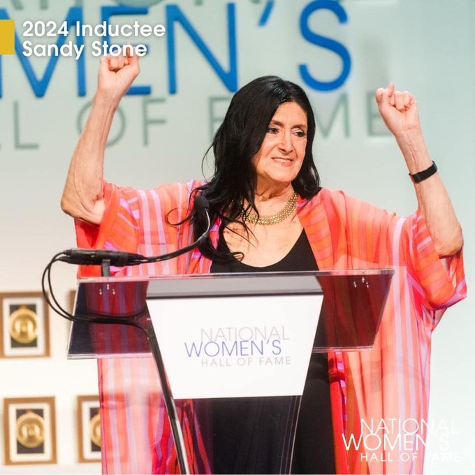 So thrilling to see our friend and collaborator #SandyStone be inducted into the American Women's Hall<a href="/tag/sandystone"class="tags"><span>#sandystone</span></a>