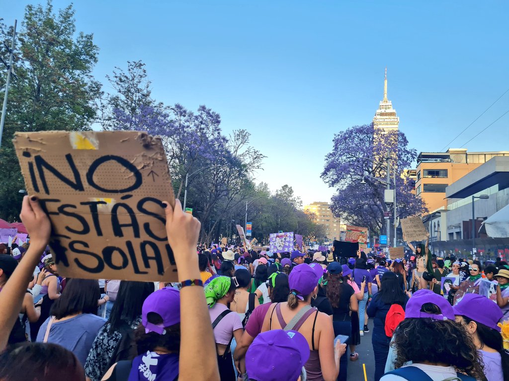 ItsNibriana's tweet photo. Ni calladitas ni bonitas 💜✊️

#8M2024 #8M #NiUnaMenos #niunamas #8marzo2024 #miprimeramarcha #NoEstasSola https://t.co/Comb3NfRP2