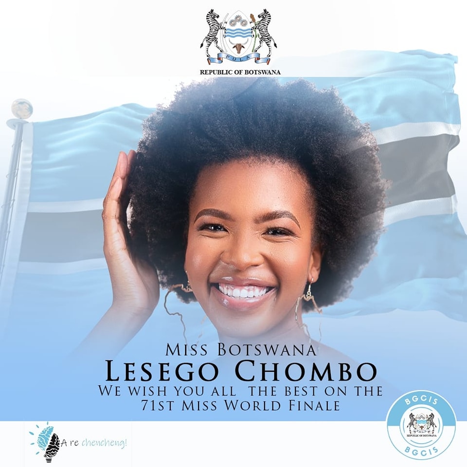 MISS BOTSWANA LESEGO CHOMBO

𝗪𝗲 𝘄𝗶𝘀𝗵 𝘆𝗼𝘂 𝗮𝗹𝗹 𝘁𝗵𝗲 𝗯𝗲𝘀𝘁 𝗼𝗻 𝘁𝗵𝗲 𝟳𝟭𝘀𝘁 𝗠𝗶𝘀𝘀 𝗪𝗼𝗿𝗹𝗱 𝗙𝗶𝗻𝗮𝗹𝗲 🇧🇼🇧🇼🇧🇼

#LesegoChombo
#LesegolaBatswana
#MissWorldBotswana
#Genesisproject
#MissWorld71