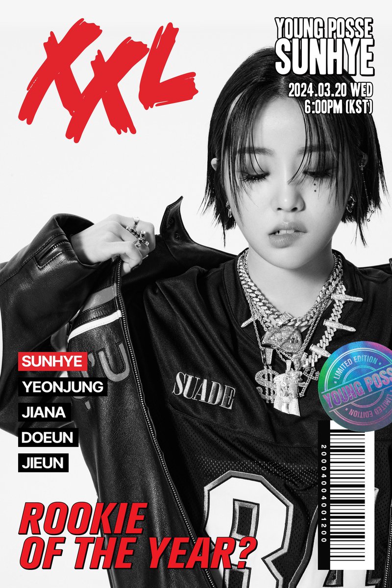 The March issue cover of 〈XXL〉 with YOUNG POSSE 💿 YOUNG POSSE