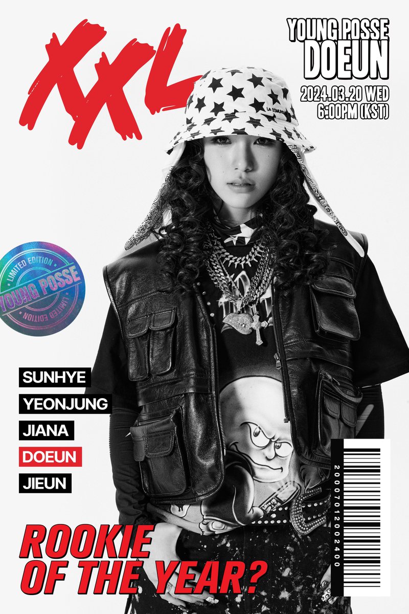 The March issue cover of 〈XXL〉 with YOUNG POSSE 💿 YOUNG POSSE