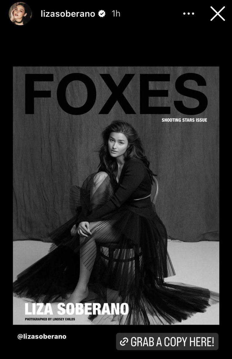 LealSally's tweet photo. #LizaSoberano for #FoxesMagazine https://t.co/2j0Q1fIqw6