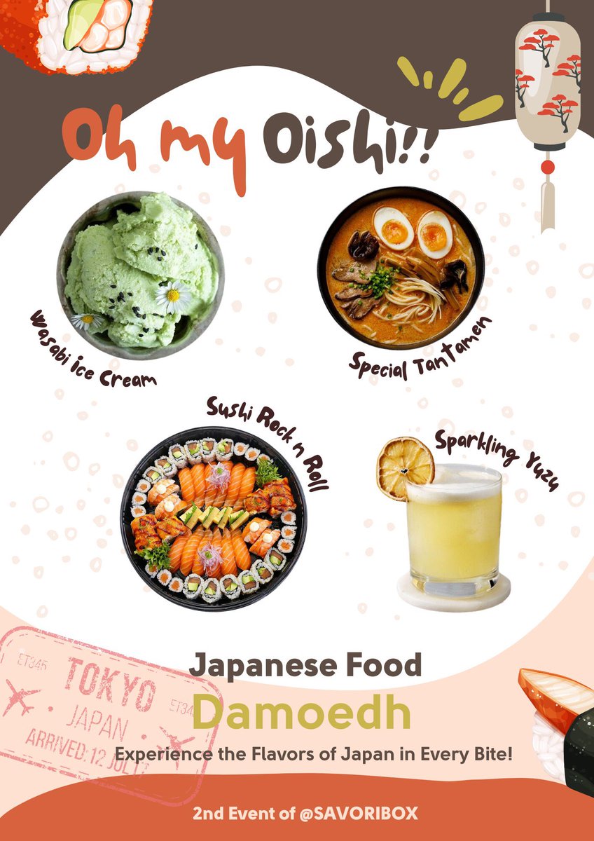The name "Oh My Oishi" can also reflect an expression of awe or admiration for the taste of the food offered by our restaurant. By using the word "Oh My" before the word "Oishi".