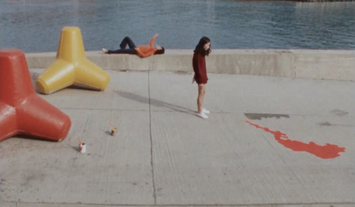 adam_piron's tweet image. was blown away by the recently found late-Japanese New Wave gem BYE BYE LOVE (1974) by Isao Fujisawa @berwickfilmfest: a queer, psychedelic fever dream about a man who shoots a cop and goes on the lam with his genderfluid shoplifting lover through the countryside.