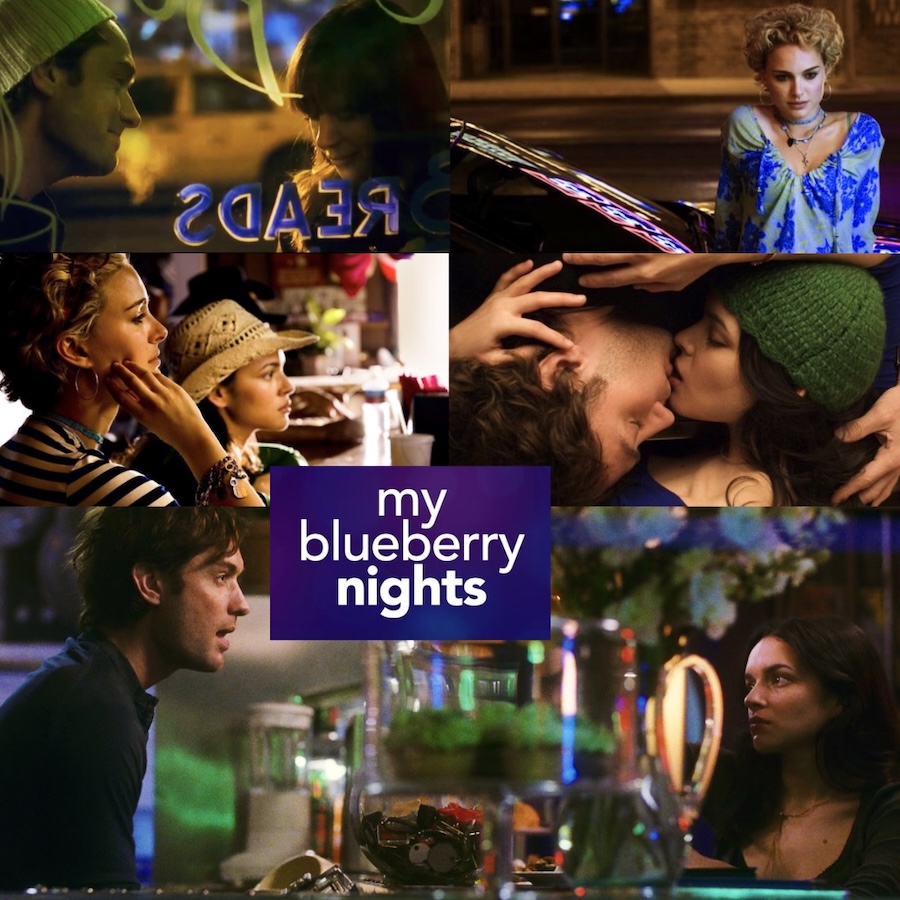 My Blueberry Nights (2007) Directed by Kar-wai Wong, his first feature in  English. Starring Norah Jones (in her acting debut), Jude Law, David  Strathairn, Rachel Weisz, and Natalie Portman.
