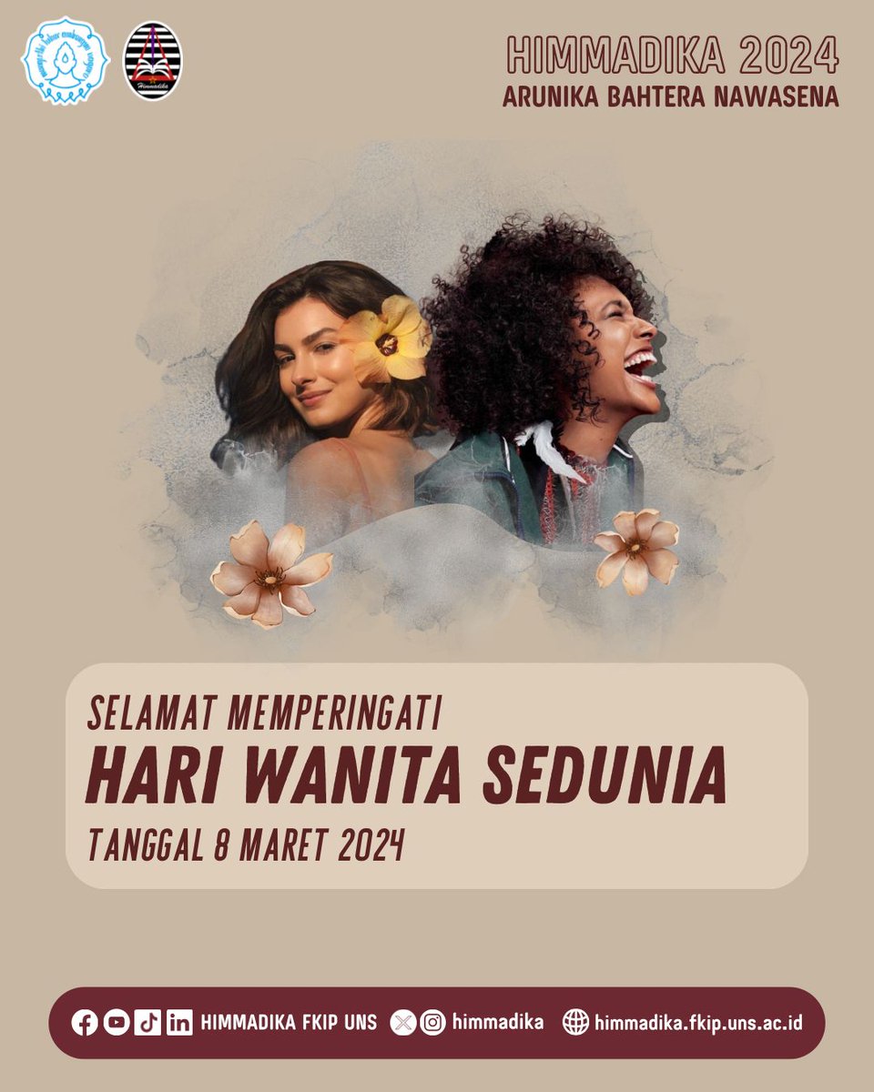 himmadika's tweet photo. [HARI WANITA SEDUNIA]

"Seorang wanita adalah perwujudan rahmat, keanggunan, keindahan, dan kasih sayang. Tanpa seorang wanita, dunia ini akan menjadi tempat yang menyedihkan dan membosankan untuk hidup, karena mereka menambahkan warna.” 🌷🙌🏼

#HIMMADIKA2024
#ATHENA https://t.co/w3eyqwME2c
