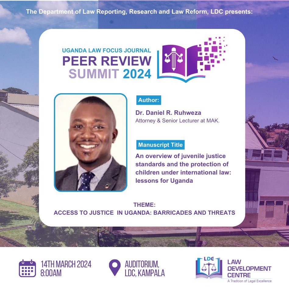 Law Development Centre (@ldc_uganda) on Twitter photo You’re all most welcome to be part of the #ULFJPRSummit24 where we will get an opportunity to listen in to Dr <a href="/druhweza/">Inspired To Inspire ....</a> under the theme: “Access to Justice in 🇺🇬: Barricades & threats” at LDC Auditorium. #LDCUgCT You’re all most welcome to be part of the #ULFJPRSummit24 where we will get an opportunity to listen in to Dr <a href="/druhweza/">Inspired To Inspire ....</a> under the theme: “Access to Justice in 🇺🇬: Barricades & threats” at LDC Auditorium. #LDCUgCT