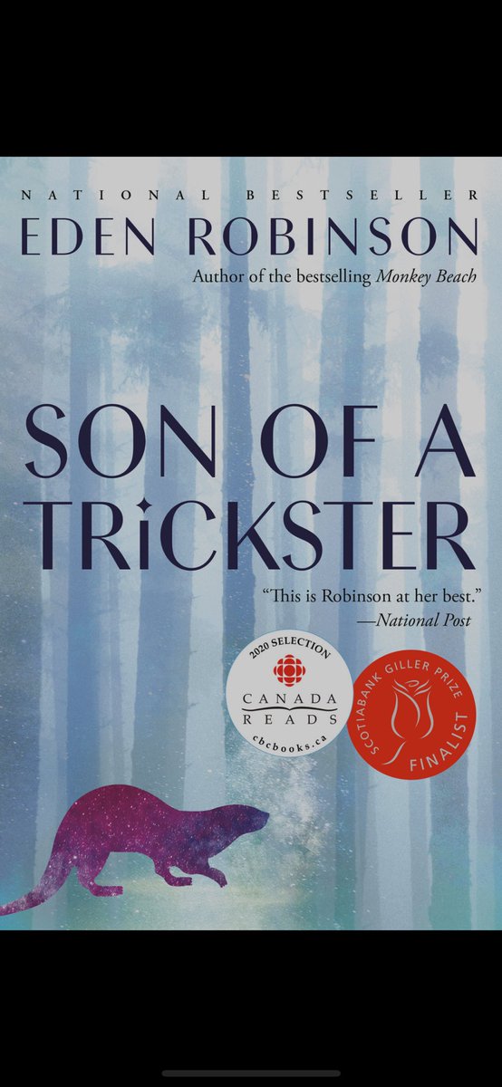 AmyDeSuza's tweet photo. Second new text of the semester: Eden Robinson’s Son of a Trickster! Half way through and we are pairing it with the returning favorite, @RezDogsFX. Sometimes the journey to finding new class material flows beautifully…I love the show and brought it into the class last semester. https://t.co/uuCm3EaxHm