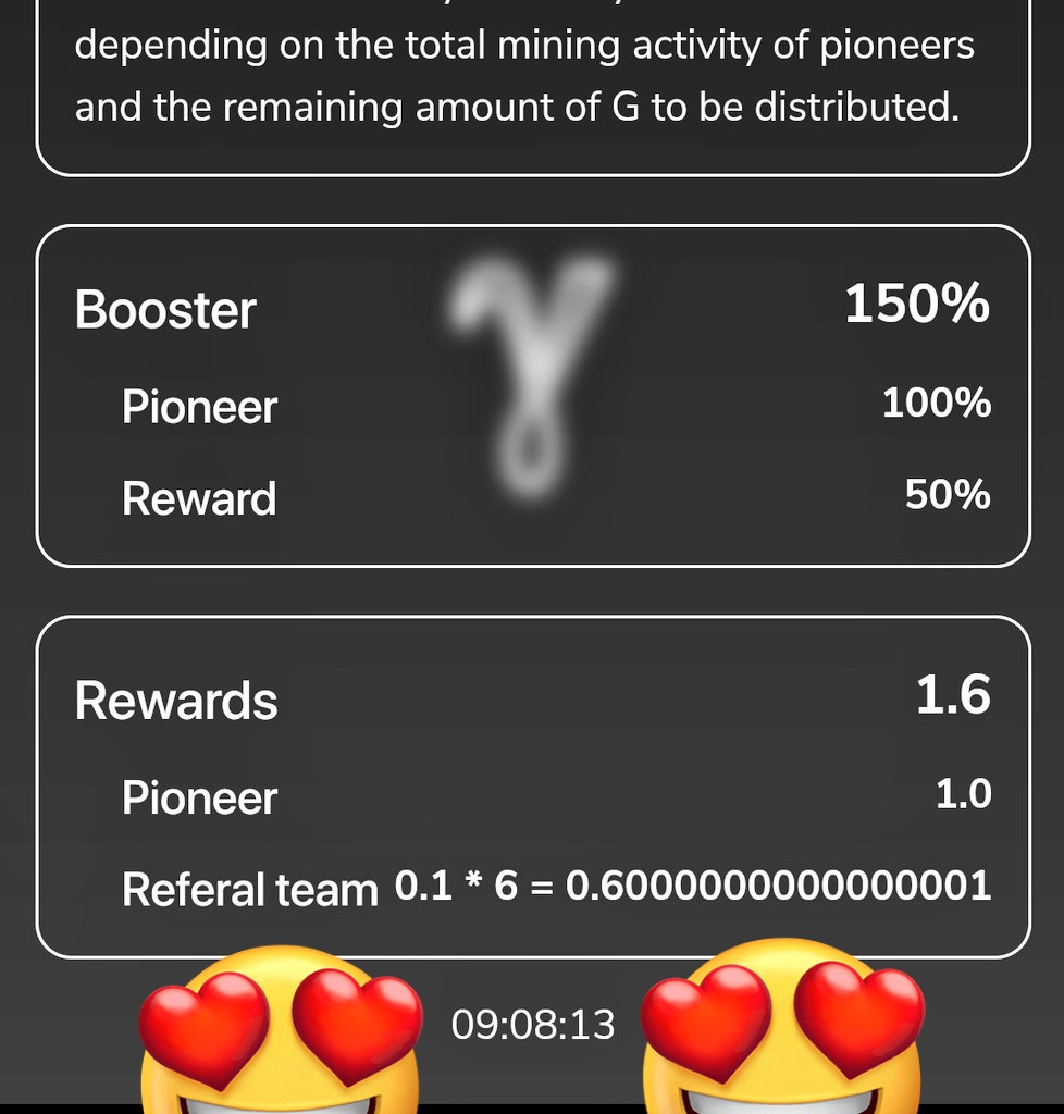 Gabraelia's tweet photo. @GCoreTeam To check wen yr current mining session ends, tap on bottom middle Gamma button and check the timer at the bottom.
Use my referral code: HOAMINEX
#PiNetwork #CoreDAO #icenetwok #PiCoreTeam #gcoreteam #gnetwork https://t.co/7WSBop8R2X
