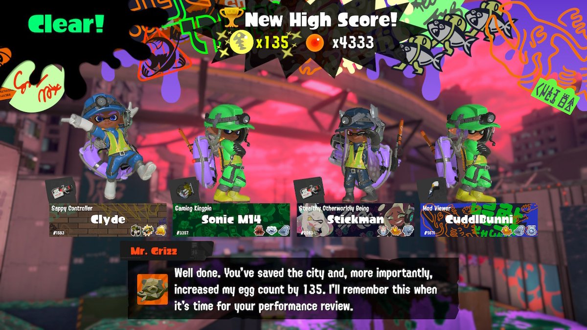 ThaDonM14's tweet photo. Mission Accomplished. Shoutout to the #Splatnation #Splatoon3 #NintendoSwitch https://t.co/oRkLQrWEGa