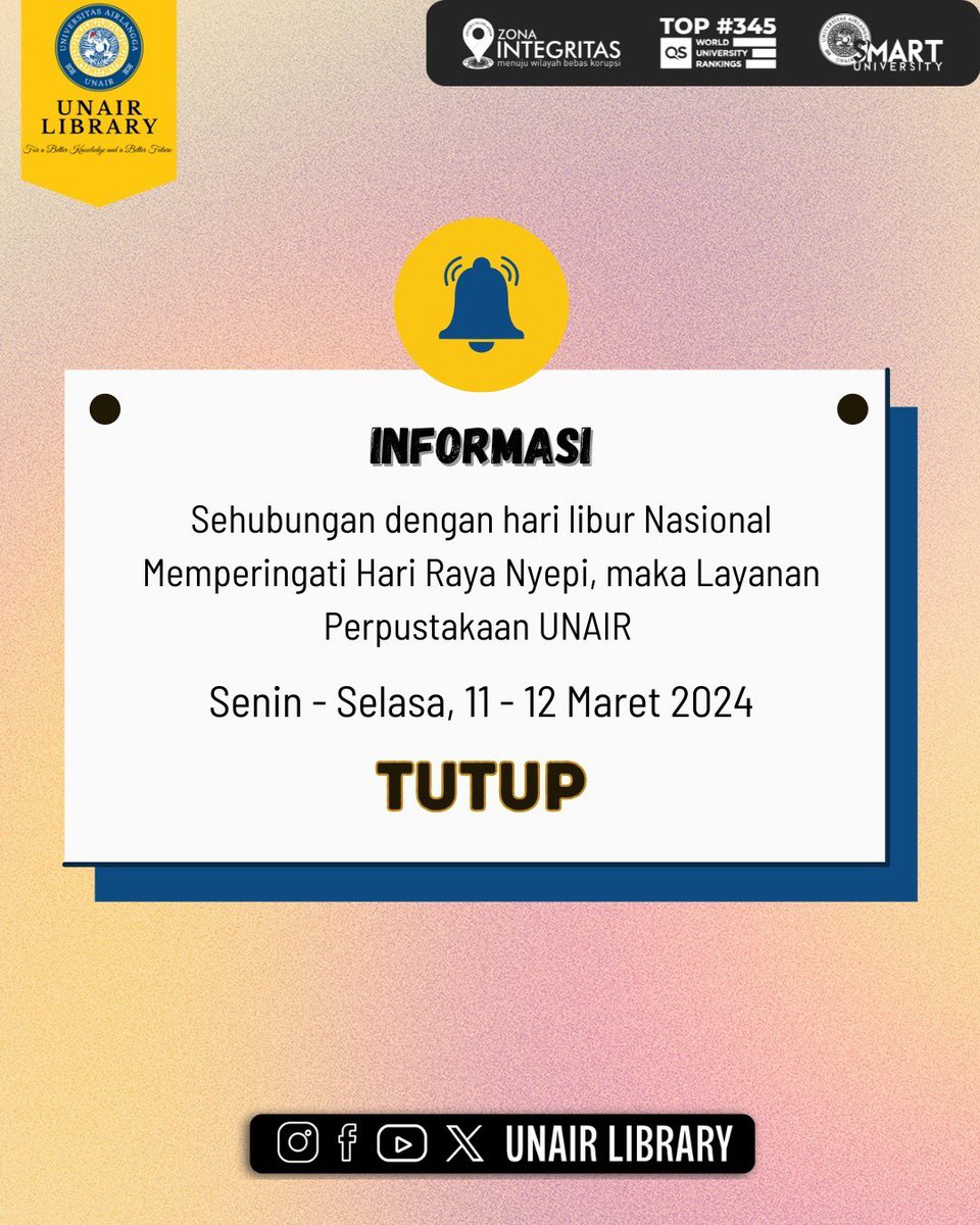 unairlibrary's tweet image. Breaking News

#infoperpus