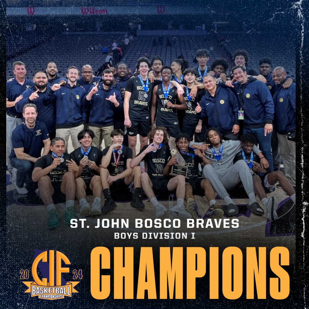 🏆🏀 Congratulations to the St. John Bosco Braves (@BoscoBasketball) - 2024 CIF State Division I Boys Basketball Champions!