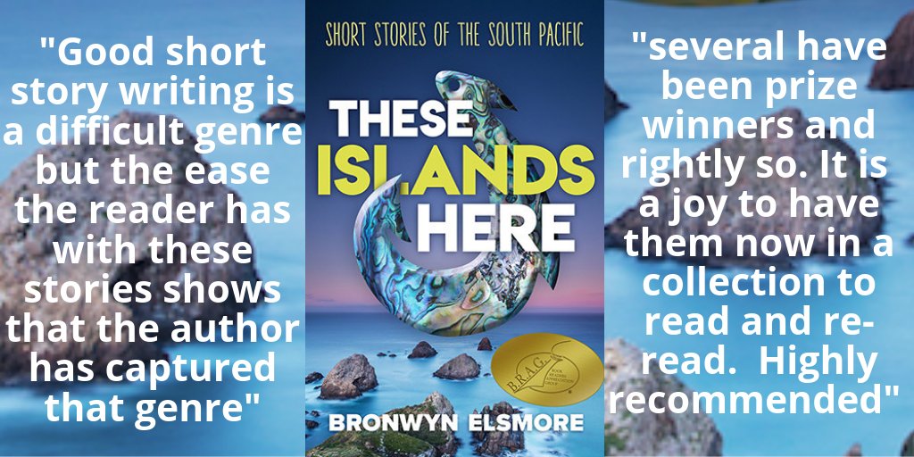 Great gift for KIWI friends overseas!
'I look forward to reading more of Bronwyn Elsmore's work, every time I need some reading that is gentle and wise'
THESE ISLANDS HERE - Short Stories of the South Pacific
NZ bookshops
or amazon.com/dp/B07L7JNX4V  #LiteraryFiction #ReadNZ