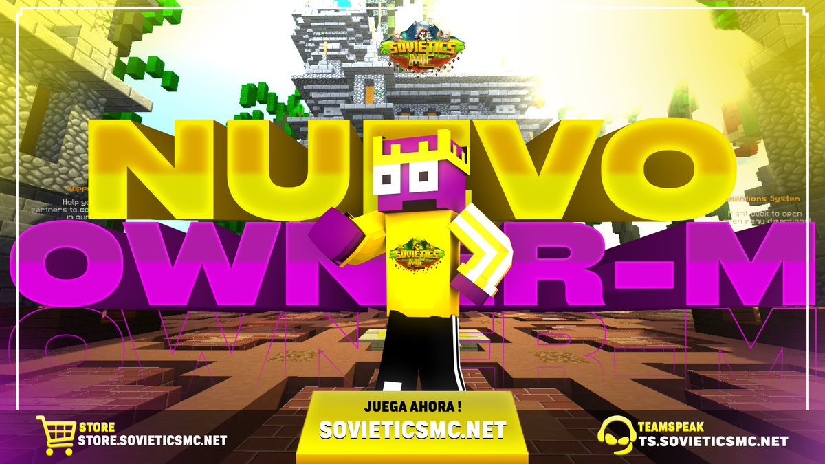 📷 ¡Bienvenido al servidor SovieticsMC, <a href="/TobiiM9/">TobiiM9</a> ! 📷 Estamos emocionados de tenerte como parte de nuestra comunidad. ¡Es genial tenerte a bordo como nuevo Owner Media de SovieticsMC en nuestro servidor!  Prepárate para sumergirte en emocionantes aventuras y construir juntos.