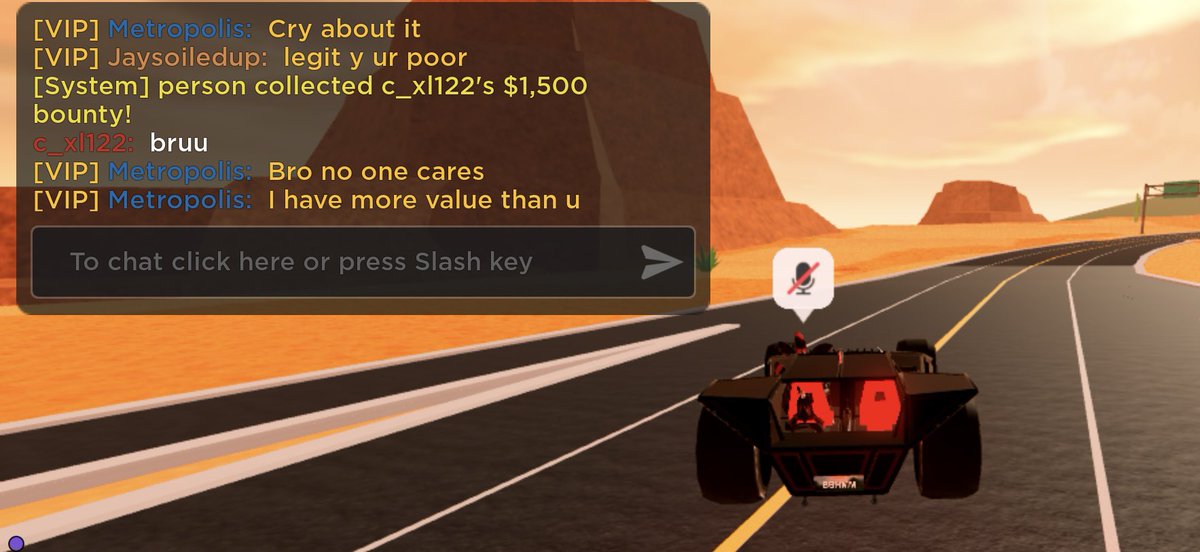 Good to be back! 😂
Oh how I missed Jailbreak’s beautiful toxic players. 👀
#Jailbreak