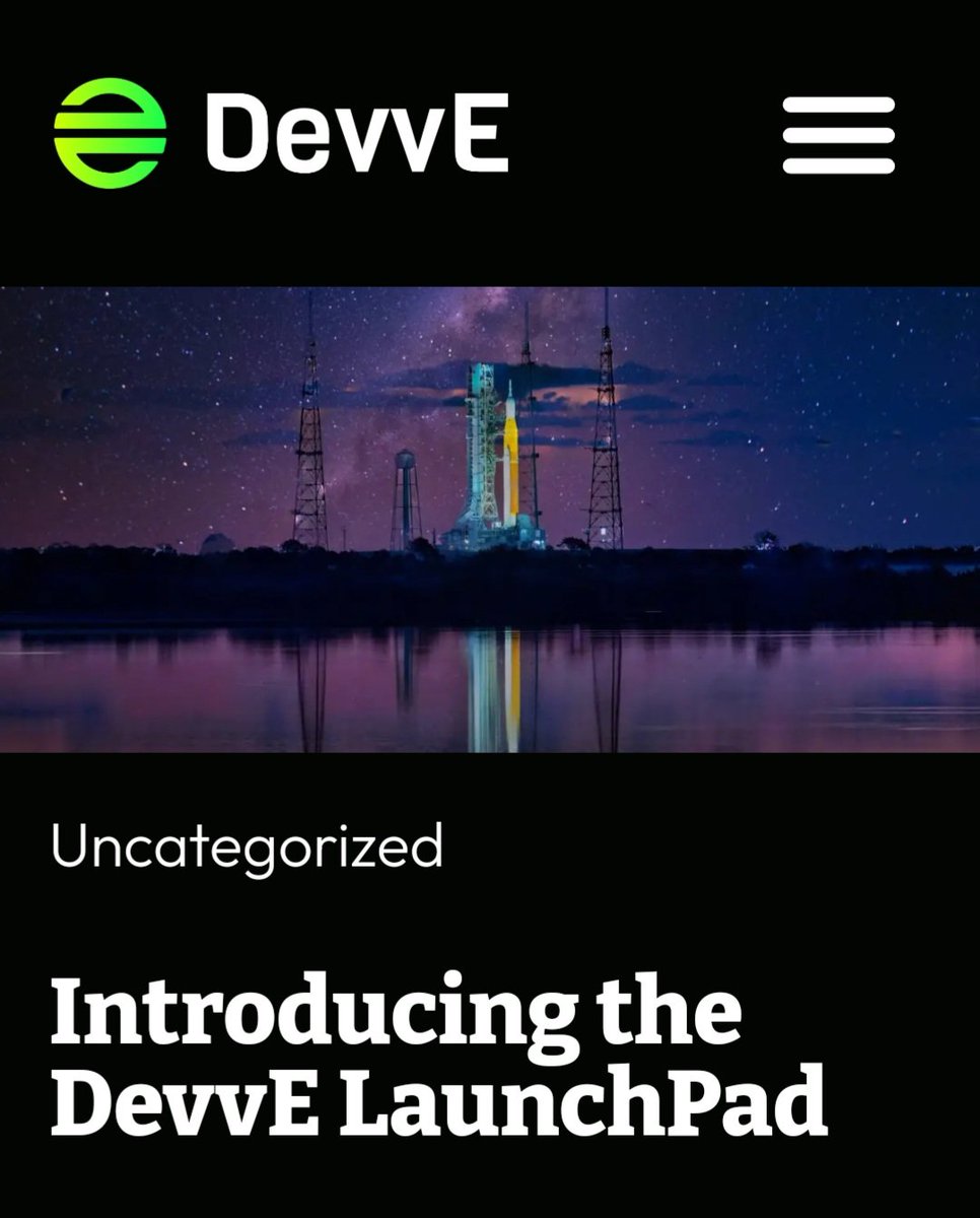 DevvSquad's tweet photo. Looking over the details of the $DevvE Launchpad I can see alot of top teir projects lining up to use it, with the regulatory framework in place that DevvE/DevvX has it would save new projects hundreds of thousands of dollars and around 12 months of time

#btc #Cryptocurency https://t.co/rLvScgurxT