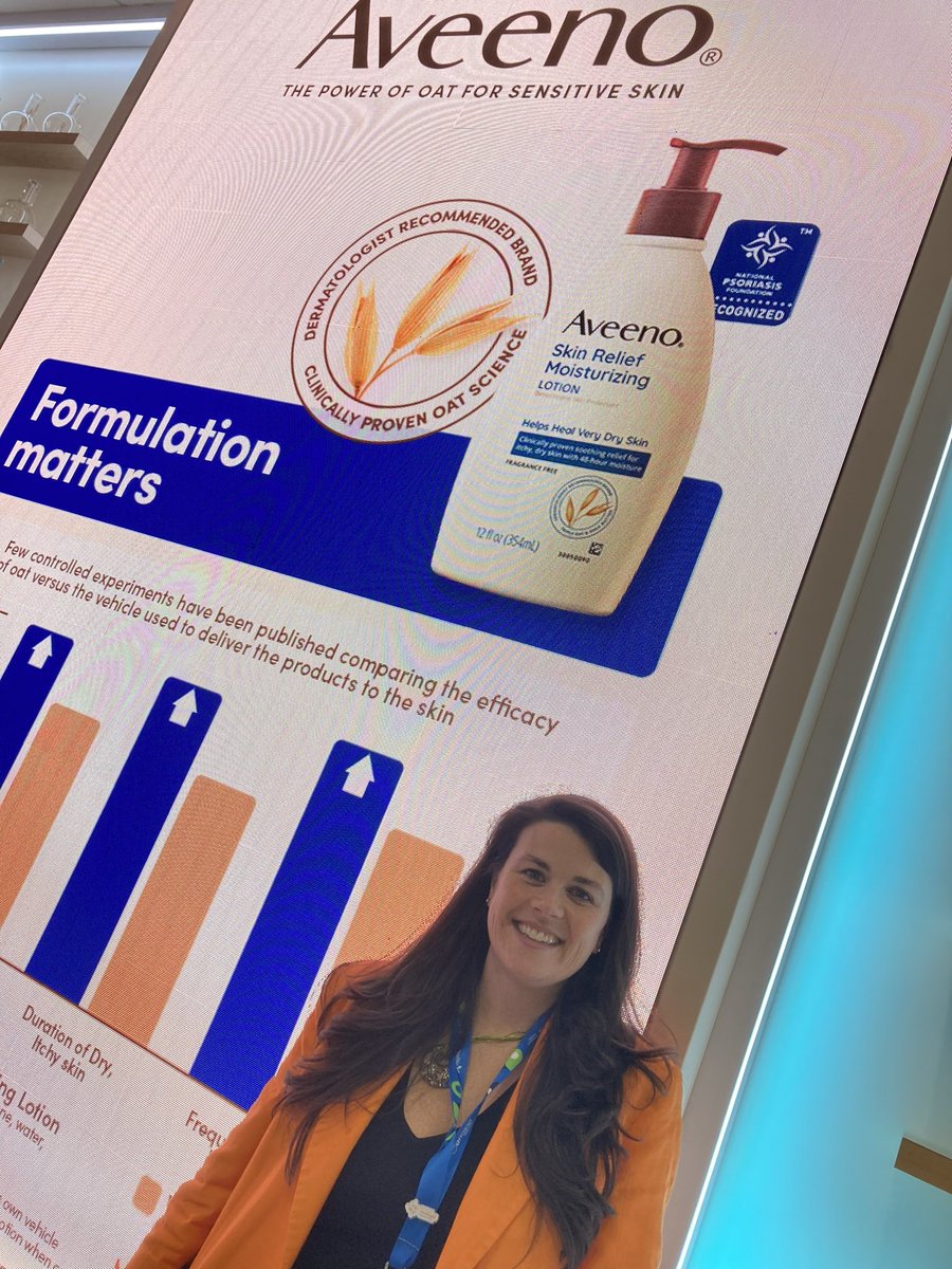 Psoriasis community, are you familiar with the mighty oat? Great to see this larger than life version of <a href="/AveenoCream/">Aveeno Skin Relief Body Lotion With Shea Butter</a> skin relief moisturizing lotion that’s earned the <a href="/NPF/">National Psoriasis Foundation</a> Seal of Recognition at #AAD2024. Thanks Aveeno and <a href="/kenvue/">Kenvue</a>!
