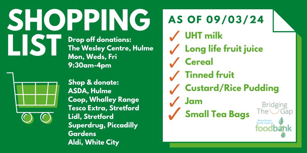 Popping to the shops this weekend? We know things are still tough for everyone but if you can spare an item or two off our list it would make the world of difference to your community 🫶 #supportlocalcommunity #foodbanks