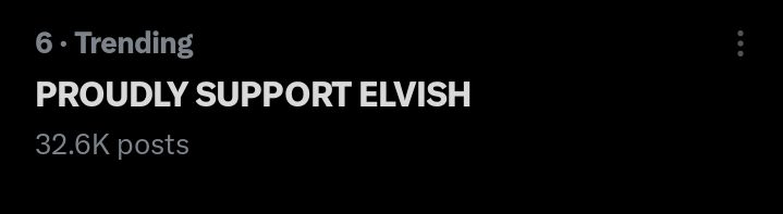KabirNoFilter's tweet photo. Bhai Power Of Elvish Army !!

PROUDLY SUPPORT ELVISH https://t.co/mcwneQIVqd