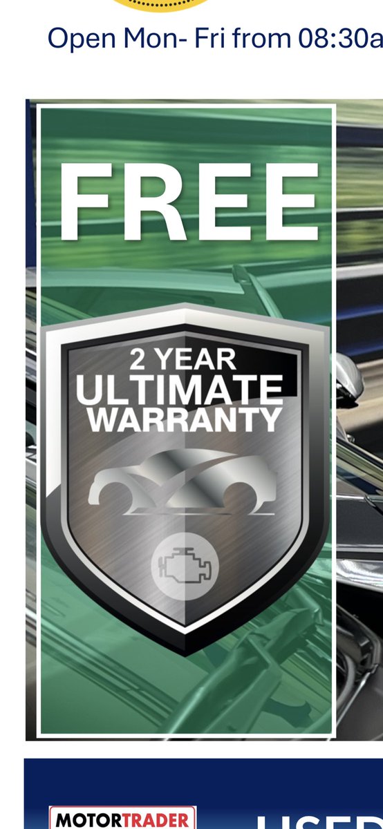 All our used cars come with a FREE 2-year warranty. Why buy your next car from anywhere else?  justniceclenacars.co.uk