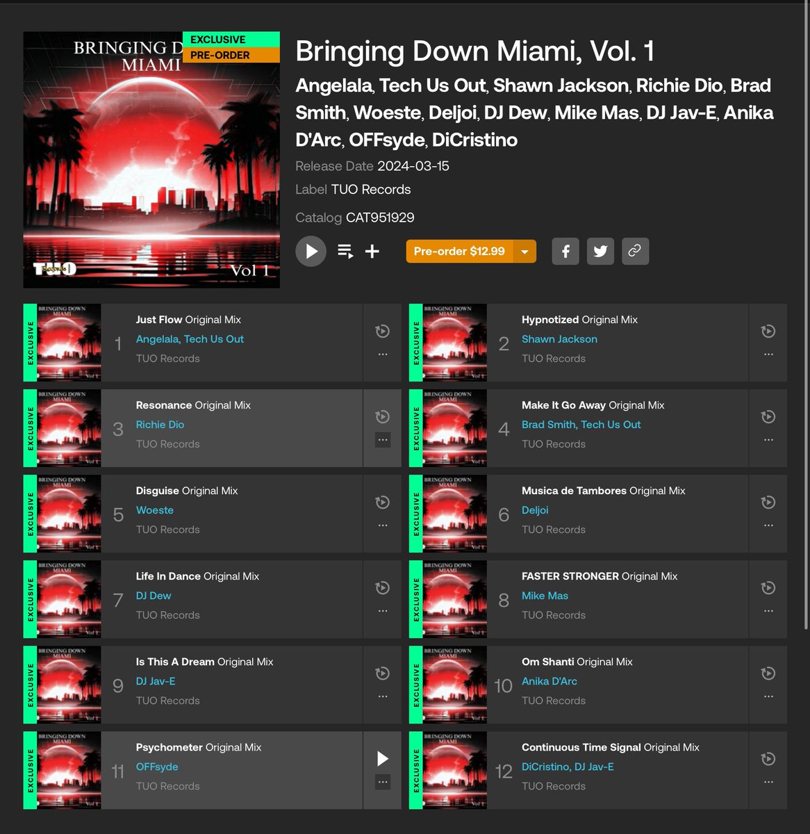 Min'na~sama~!! 私の新曲！アメリカデビュー ! OUT NOW!! beatport.com/release/bringi… いつも応援ありがとうございます~~!! #technomusic #techno #electronicmusic #NewMusicRelease