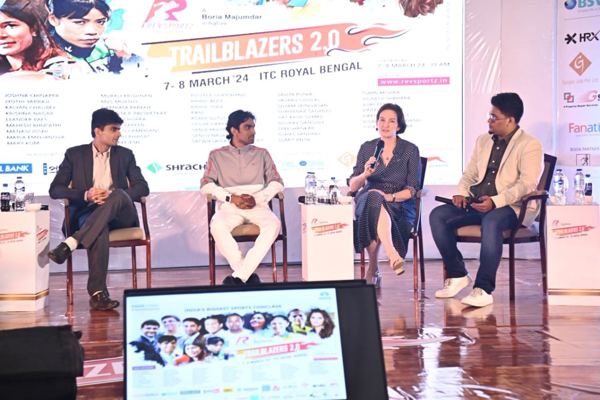 Happy to be the part of Trailblazers 2.0, to discuss about future roadmap of sports. Kudos to @BoriaMajumdar for having organised the conclave.