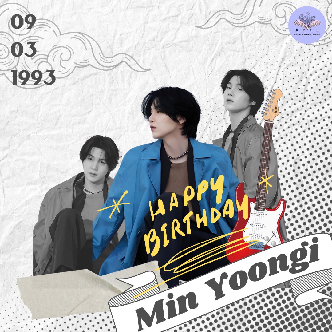 Happy Birthday uri Min Yoongi!🥳🥰

#HappyBirthdaySUGA 
#YOONGIDAY