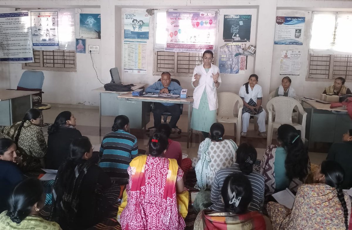 CdhoSabarkantha's tweet image. #RBSK MO talk on National Birth defects Awareness month In Asha meeting on Ayushman Aarogy Mandir.
#birthdefect #Healthcare #HealthForAll
