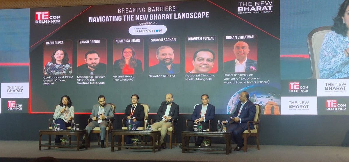 Panel Discussion - Breaking Barriers: Navigating the New Bharat Landscape! 🚀💼 Key Highlights: Closing the gap between tier 1 and tier 2 cities in India is crucial for equitable development, providing opportunities for startups in emerging markets outside major urban hubs.