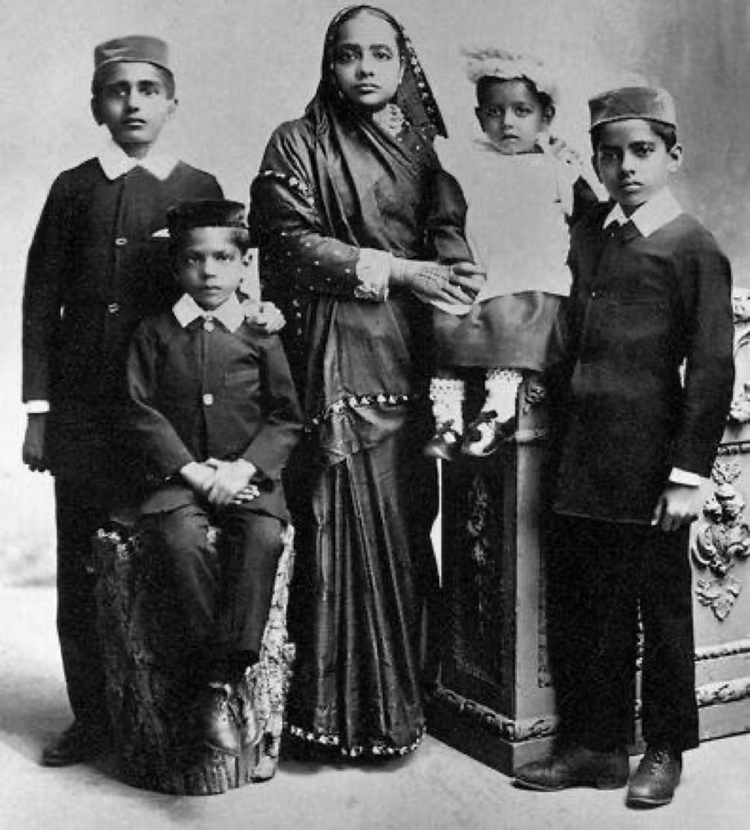 Family of Mahatma Gandhi Wife Kasturba Gandhi With Sons Harilal, Manilal, Ramdas and Devdas Gandhi