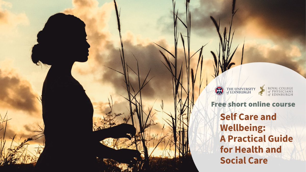 Working in #health or #socialcare &amp; looking to improve your wellbeing? Would you like to develop resourcefulness to deal with difficult and traumatic situations? Enrol on our Self Care and Wellbeing short online course for free: futurelearn.com/courses/self-c… EdinClinicalSci #RCPEdin