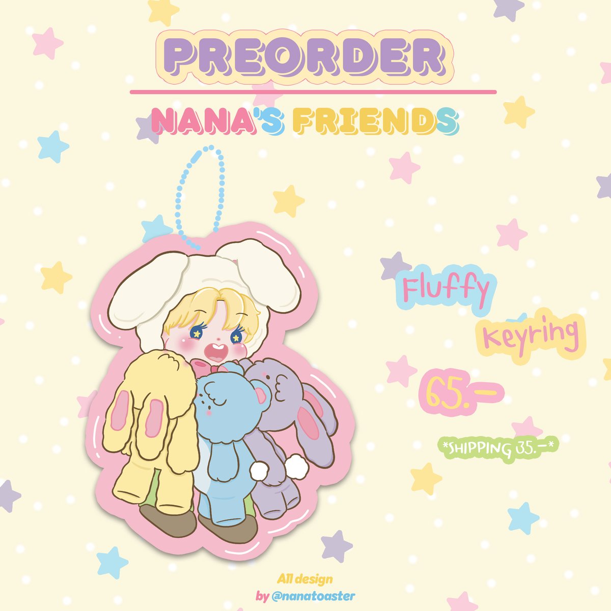 ( pls rt) , สุ่มแจก 1 ea⭐️

(pre-order)  🎀
💖NANA's friends Fluffy Keyring🐰
now - 23/03/2024 

ꔛ พวงกุญแจนุ่มนิ่มแจมิน 65 baht

🌻 forms.gle/PVtQg6mzNdeeHU…

#ตลาดนัดnct #ตลาดนัดnctdream แจมิน