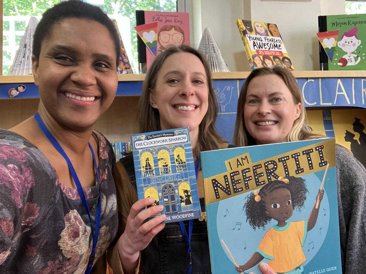 Lovely celebrating #WorldBookDay at @StChrisNW3 yesterday with @AnnemarieAnang, school librarian Annelie and lots of brilliant young readers!