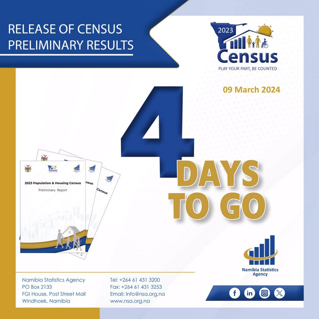 4 Days to go!

#countingdown
#censuspreliminaryresults