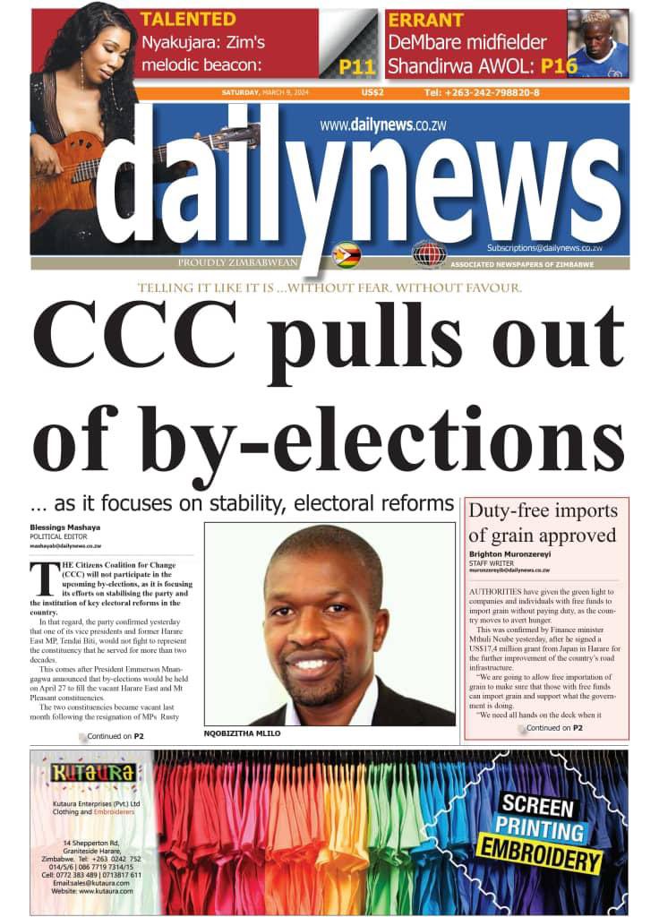 After Satan you must fear @CCCZimbabwe ! So what was the point of wrestling this Party from @nelsonchamisa ? To donate seats ? Oh come on man up & contest every By Election .