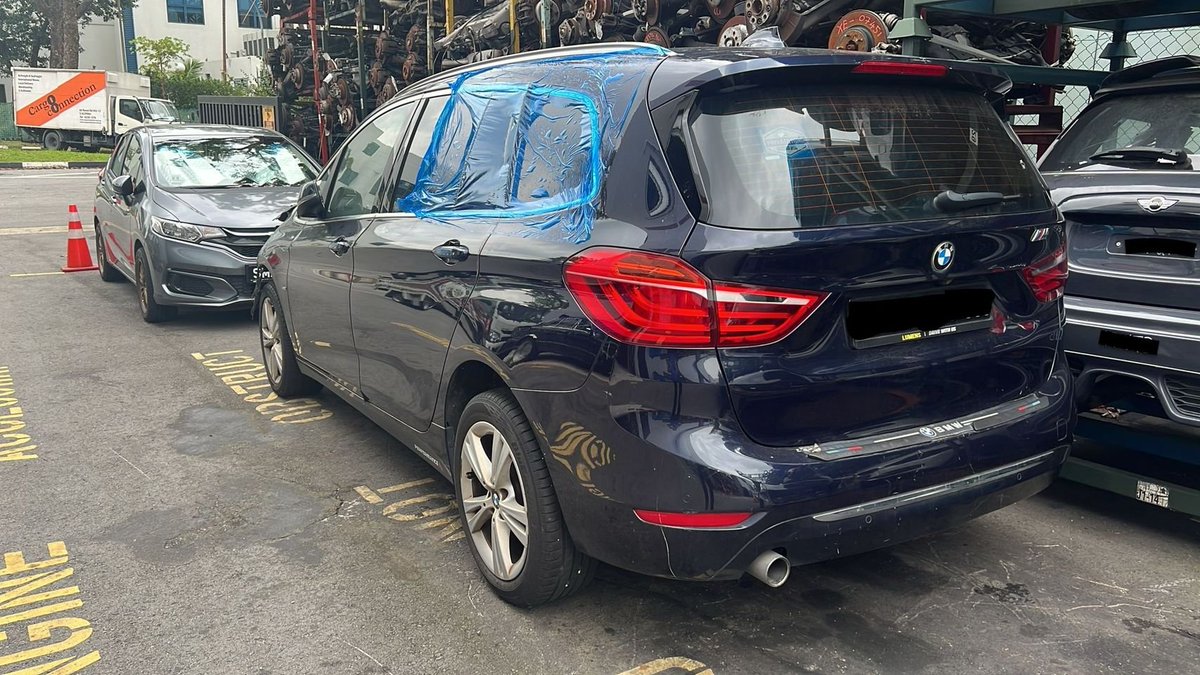 propelauto's tweet photo. #JustIn BMW F46 216D car arrived for scrap at #PropelAutoScrapYard 

Come &amp; Grab Spares for your Family Car🤗🛻 

#F46 #2series #216d #Bodyparts, #InteriorCushions #B37c #Exhaust #LEDtaillamps #SGWorkshops #RepairParts #Usedcars #PropelAuto #BMW #BMWParts #ScrapCar #Spares #Grab https://t.co/edswK1mesT