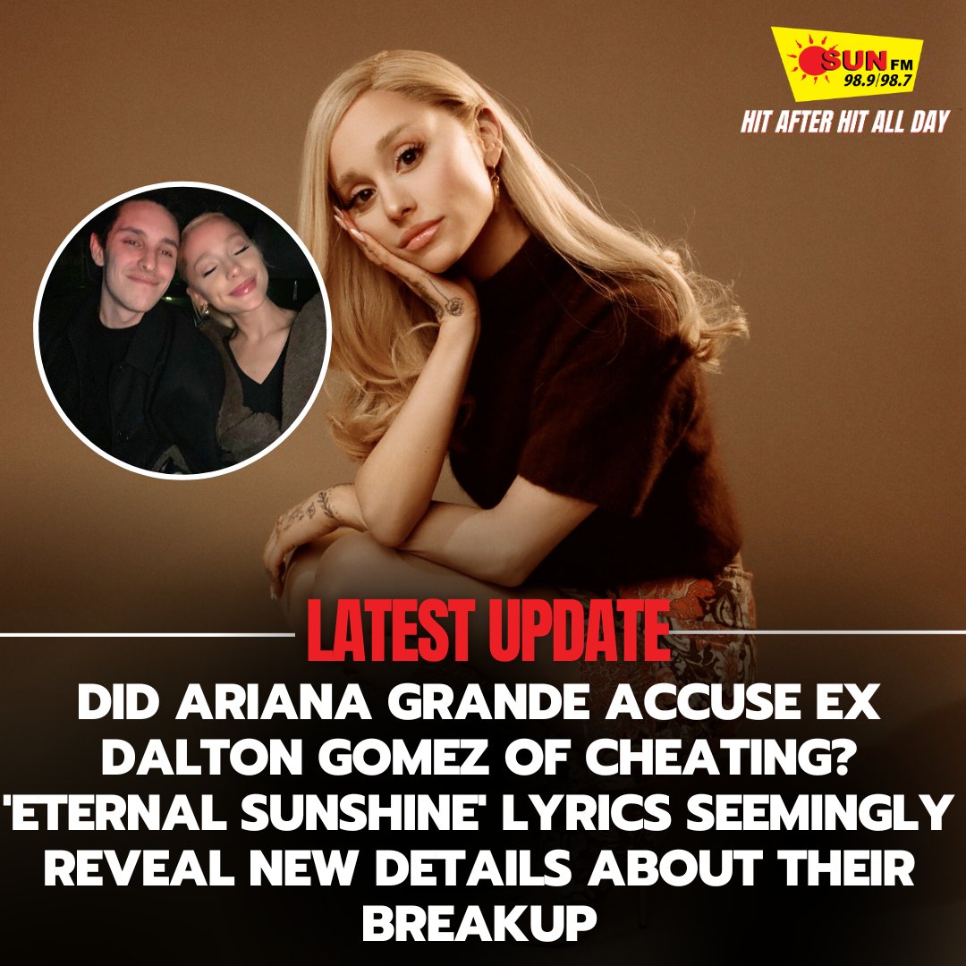 sunfmlk's tweet image. Hold onto your oversized hoodies, Arianators!  The queen of breakup bops, Ariana Grande, just unleashed her new album "Eternal Sunshine," and it's dripping with major shade directed at her ex-husband Dalton Gomez.

#Arianator #arianagrande #arianagrandeedit #Arianators #lka