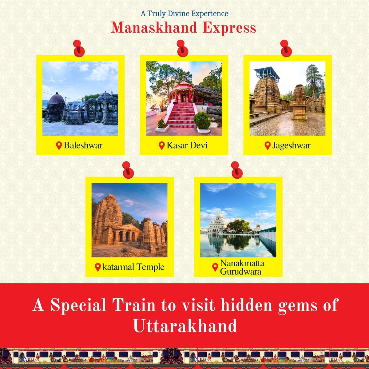 UTDBofficial's tweet image. Discover the hidden treasures of #Uttarakhand on the exclusive #ManaskhandExpress! Embark on an unforgettable journey starting from third week of April 2024 from #Kolkata. Secure your spot now at irctctourism.com/bharatgaurav Don&apos;t miss out on this epic adventure!

#Uttarakhand #IRCTC