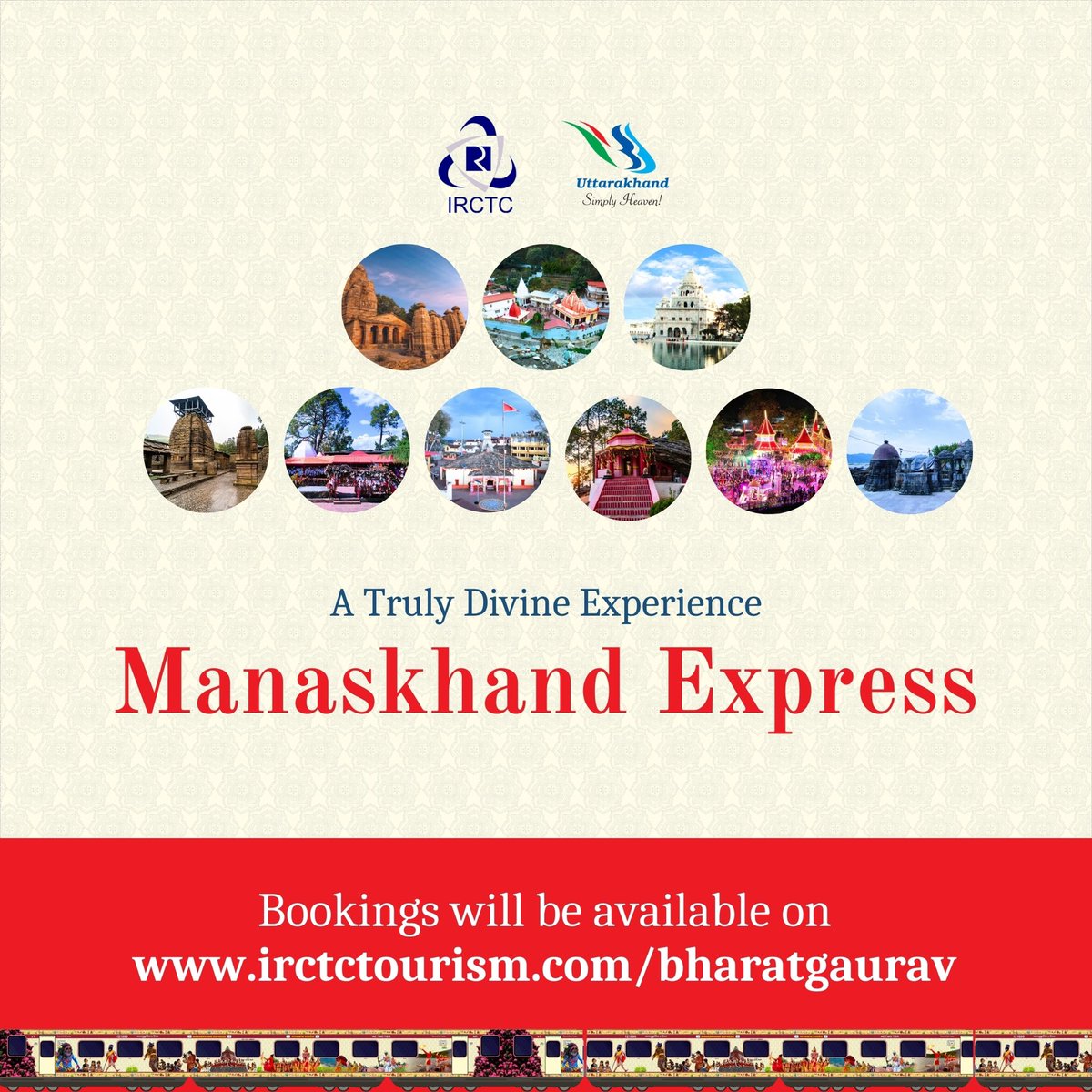 UTDBofficial's tweet image. Discover the hidden treasures of #Uttarakhand on the exclusive #ManaskhandExpress! Embark on an unforgettable journey starting from third week of April 2024 from #Kolkata. Secure your spot now at irctctourism.com/bharatgaurav Don&apos;t miss out on this epic adventure!

#Uttarakhand #IRCTC