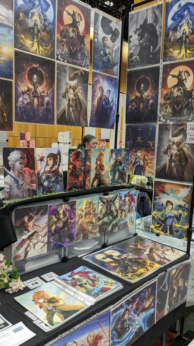 katieok90's tweet photo. Got set up @DublinComicCon. You can find me in the center row on the left side as you come in the entrance. Can’t wait to see you all today 🥳🥳 https://t.co/JRIO4BRnP4
