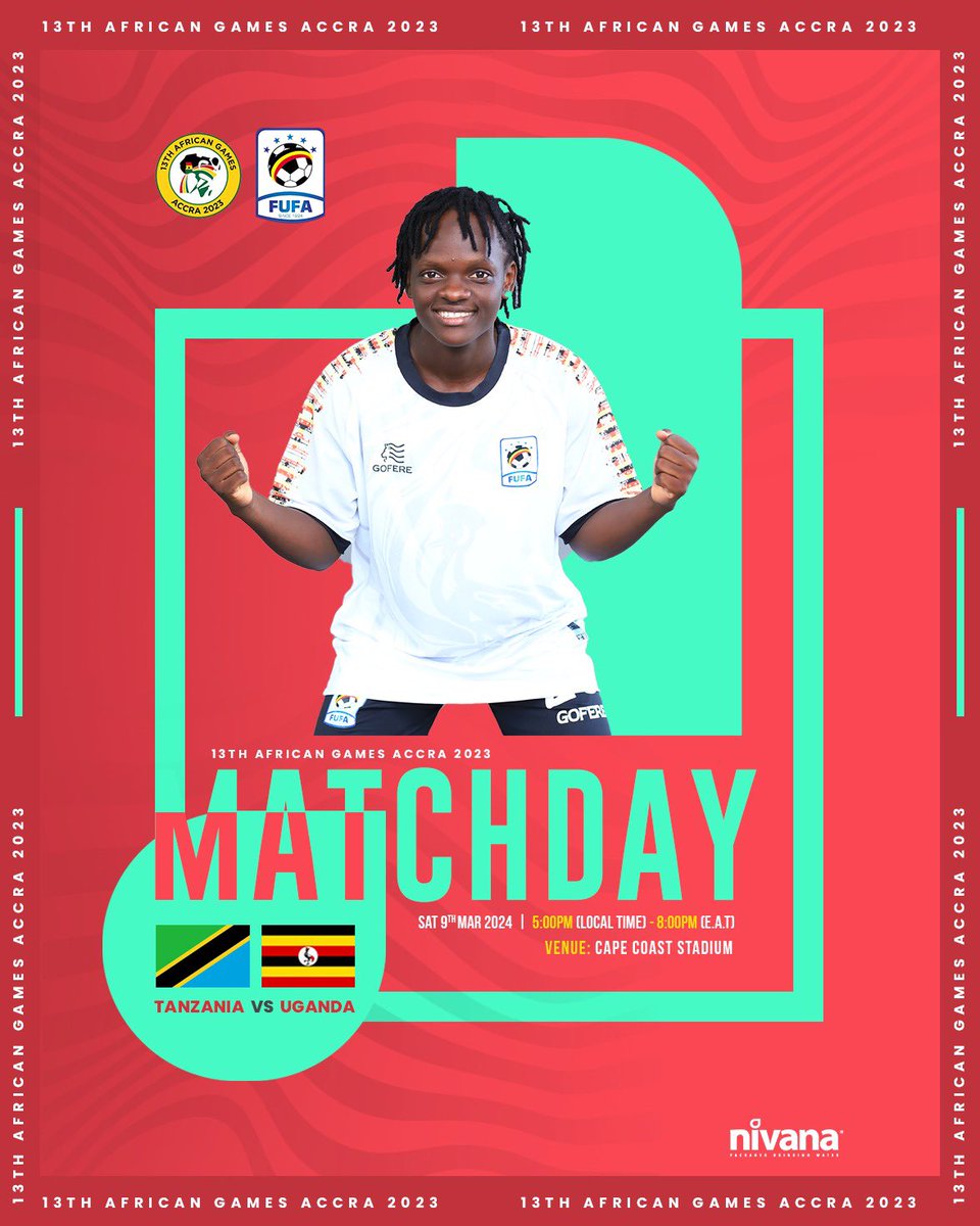 Good luck Queen Cranes in today’s game against Tanzania #WomenFootballUG #Accra2023 #AfricanGames