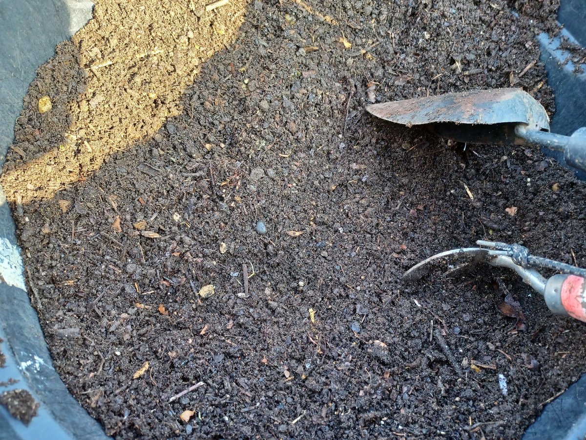 The ultimate in recycling. A year's worth of garden waste turned back into compost, ready to use again in the Jubilee Lodge garden.