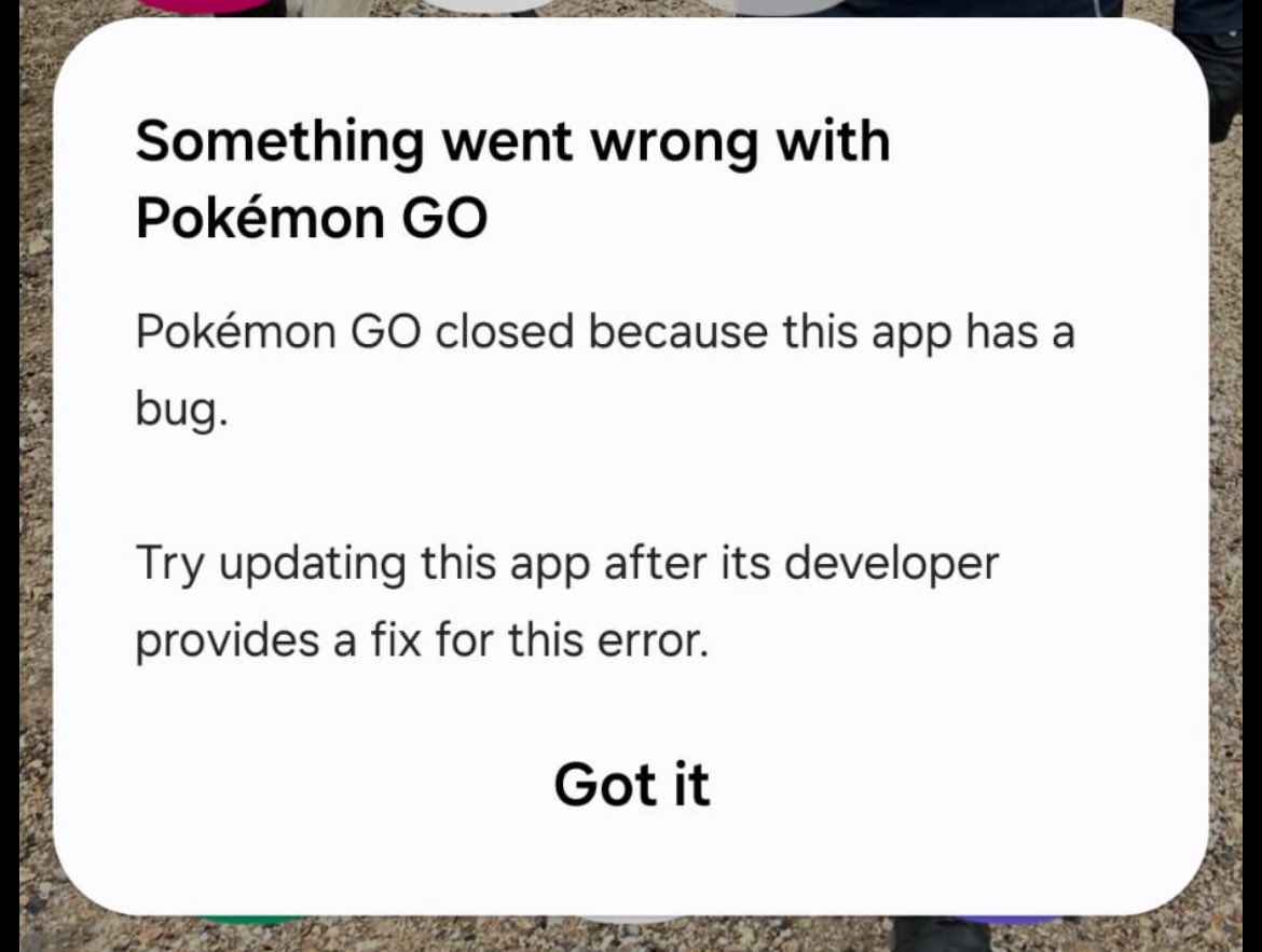 My beloved wife keeps getting this error message. She is on android and it’s been like this since her phone updated 2 nights ago. Anyone else having this issue <a href="/NianticHelp/">Niantic Support</a>