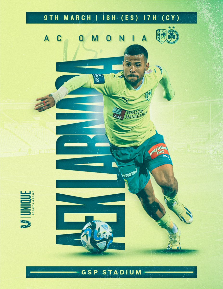 Great challenge ahead. Let’s make a step forward away 💪🏽🔰

<a href="/AEKLARNACA/">AEK Larnaca</a> #MatchDay