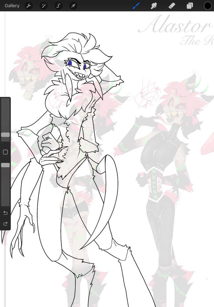 Owo what’s this~? #HazbinHotel #HazbinHotelAngelDust #angeldusthazbinhotel #Angeldust #wipart #redesign #HazbinHotelFanart